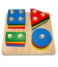 Kinder Creative Shapes & Colours Stacking Board
