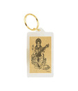 Guru Gold 24kt Gold Goddess Saraswati Key Chain
