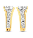 Sheetal Diamond Long Round Cut Diamond Earrings