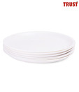 Trust Round Full Plates White - Set Of 6