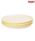 Trust Round Full Plate Ivory - Set Of 6