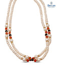 Deccan Pearls Vibrant Stones & Pearls Necklace