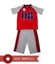 612 Ivy Red & Grey Tracksuit For Kids