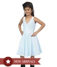 Kilkari Turquoise Strap Bais Frock For Kids