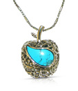 Nihaarika Pearls Amazing Apple Turquoise Studded Pendant