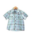 Beebay Blue Checkered Yarn Dyed Boys Shirt For Kids