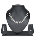Diovanni CZ & Pearl Regal Necklace Set