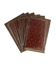 Amaraa Brown Floral Table Mats- 6 Pcs