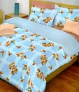 Bombay Dyeing-La Rosa 100% Cotton Bed Sheet with 2 Pillow Covers