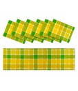 Amaraa Checkered Table Runner and Mats- 7 Pcs
