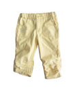 Beebay Yellow Flower/Heart Design Girls Capri For Kids