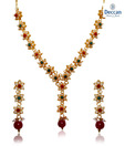 Deccan Pearls Charming Floral Necklace Set