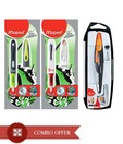 Maped Metal Open Compass - Set of 3 Pcs + Free Writer Fountain Pen
