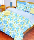 Bombay Dyeing-La Rosa 100% Cotton Bed Sheet with 2 Pillow Covers