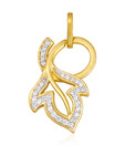 Sincere Leaf Design Gold Pendant
