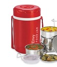Priya Red Envy Insulated Tiffin Box With 4 Containers