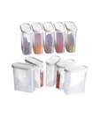 Prime Houseware Modular Food Saver Containers-Set Of 10 pc.(White)