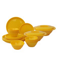Incrizma Yellow 28 Pcs Round Dinner Set