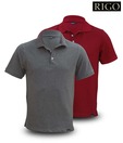 Rigo Grey & Red Pack of 2 Polo T-Shirts