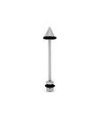 Revlis Glistening Ball End Surgical Steel Ear Stud