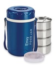 Priya Blue Envy Insulated Tiffin Box With 4 Containers