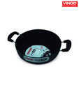 Vinod Black Pearl Deep Kadai Without Lid- 24 cm