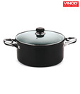 Vinod Black Pearl Sauce Pot With Lid - 28 cm
