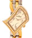 Dezine Designer Dial-Gold Tone Bracelet Watch
