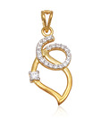 Sincere Majestic Gold & Swarovski Zircon Pendant