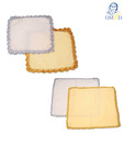 Umeed Combo Of Square Silver & Gold Cocktail Napkins - 2 Pieces