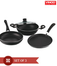 Vinod Zest Alpha Deluxe 3 Pcs Kitchen Starter Set