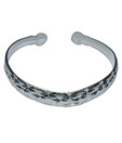 Aadi Jewels Textured Silver Kada