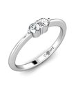 Candere Gold & Diamond Solitaire Accent Diamond Ring