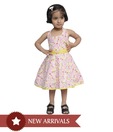 Kilkari Pink Haulter Neck Frock For Kids