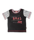 Beebay Black & Grey T-Shirt For Kids