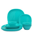 Incrizma Green 18 Pcs Square Dinner Set