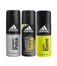Adidas Dynamic Pulse, intense touch & Pure game Deodorant for Men-150ml Each