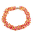 Spyra Edgy Pink Beads Bracelet