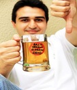 Brand Gaddi Beer Mug-Udhaar (350ml) Beer Glasses