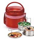 Priya Red Pride Insulated Tiffin Box With 2 Containers