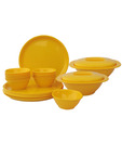 Incrizma Yellow 22 Pcs Round Dinner Set