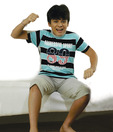 SDL by SweetDreams Blue Stripe Boys Nightwear For Kids