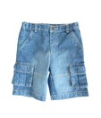 Beebay Blue Pouch Pocket Boys Cargo Bermuda For Kids