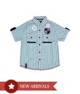 612 Ivy Classic Green Striped Shirt For Kids