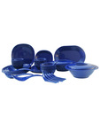 Incrizma Blue 44 Pcs Square Dinner Set