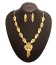 Vendee Cut Work Gold Plated Necklace Set