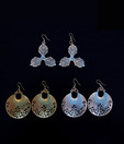 V R Designers Set of Three Ornate Earrings