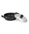 Sunflame Black Hard Anodised Deep Karahi- 3.10 L
