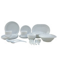 Incrizma White 44 Pcs Round Dinner Set