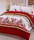 Tima Gorgeous Flower Pattern Double Bed Sheet